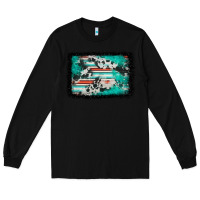 Black western serape cowhide turquoise glitter Long Sleeve Tee - FaDigitalArtStudio