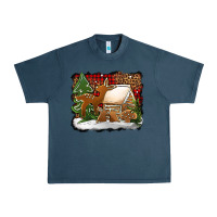 Midnight Navy Christmas cookies buffalo plaid Urban Heavy Tee - Jasminsmagicworld