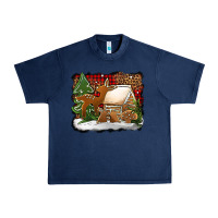 Navy Christmas cookies buffalo plaid Urban Heavy Tee - Jasminsmagicworld