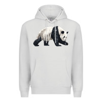 Dove Grey walking panda Premium Hoodie - LillyAllenDesigns