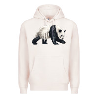 Pale Pink walking panda Premium Hoodie - LillyAllenDesigns