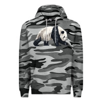 Slate Camo walking panda Premium Hoodie - LillyAllenDesigns