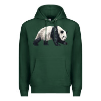 Sports Green walking panda Premium Hoodie - LillyAllenDesigns