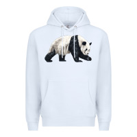 White walking panda Premium Hoodie - LillyAllenDesigns