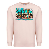Pale Pink cna certified nursing assistant Premium Sweatshirt - JahusDesignShop