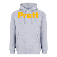 Heather Grey pratt institute Heavyweight Hoodie - linhVisuals
