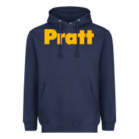 Navy pratt institute Heavyweight Hoodie - linhVisuals