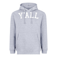 Heather Grey y'all university southern pride Heavyweight Hoodie - linhVisuals