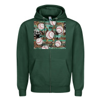 Sports Green western baseball tumbler Zipper Hoodie - AdoDesignShop
