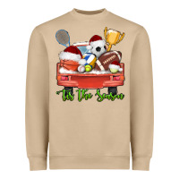 Mushroom tis the season sports truck christmas Heavyweight Sweatshirt - AdoDesignShop