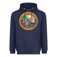 Navy salisbury university vectorized Heavyweight Hoodie - linhVisuals