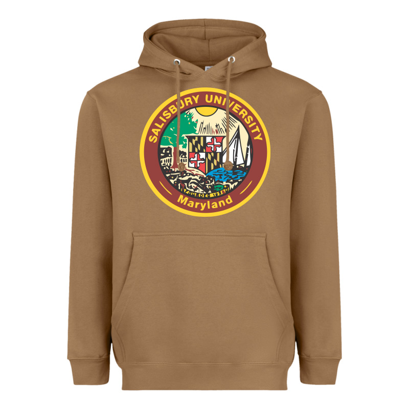 Salisbury University Vectorized Heavyweight Hoodie by linhVisuals | Teevron