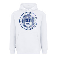 White Brandeis University Heavyweight Hoodie - linhVisuals