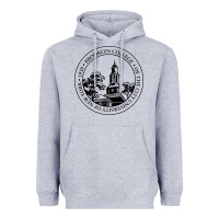 Heather Grey Brooklyn College Heavyweight Hoodie - linhVisuals