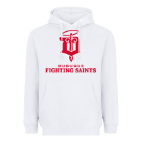 White fighting saints Heavyweight Hoodie - linhVisuals