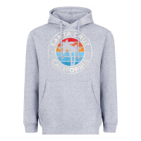 Heather Grey santa cruz california ca vintage graphic retro 70s t shirt Heavyweight Hoodie - linhVisuals