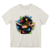 Christmas Black Angus Gnome Heavy Core Tee | Teevron