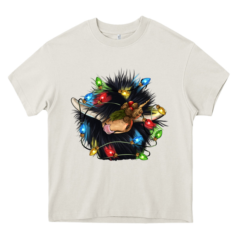 Christmas Black Angus Gnome Heavy Core Tee by CowGirlArtShop | Teevron