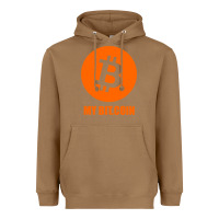 Toasted Coconut my bitcoin Heavyweight Hoodie - linhVisuals