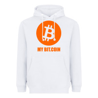 White my bitcoin Heavyweight Hoodie - linhVisuals