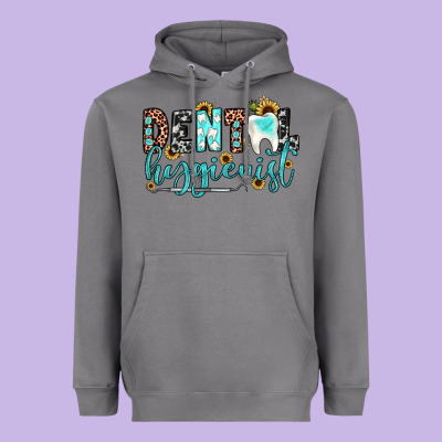 Dental Hygienist Heavyweight Hoodie Designed By Jahusdesignshop