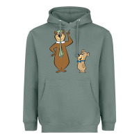 Sage Yogi Bear Heavyweight Hoodie - linhVisuals