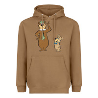 Toasted Coconut Yogi Bear Heavyweight Hoodie - linhVisuals