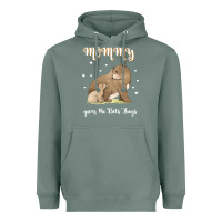 Sage best mom hugs mama bear cute mother's day Heavyweight Hoodie - linhVisuals