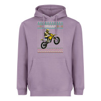 Lavender christmas motorcycle motocross braap dirt bike xmas Heavyweight Hoodie - linhVisuals