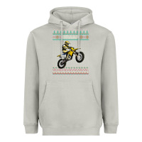 Moon Dust christmas motorcycle motocross braap dirt bike xmas Heavyweight Hoodie - linhVisuals