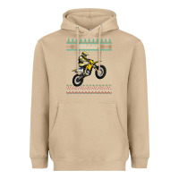 Mushroom christmas motorcycle motocross braap dirt bike xmas Heavyweight Hoodie - linhVisuals