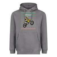 Storm christmas motorcycle motocross braap dirt bike xmas Heavyweight Hoodie - linhVisuals