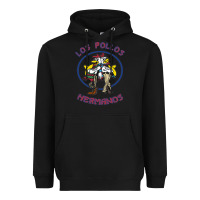 Black Los Pollos de Hermanos Heavyweight Hoodie - linhVisuals