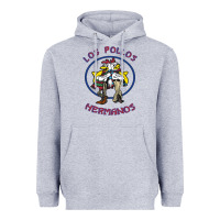 Heather Grey Los Pollos de Hermanos Heavyweight Hoodie - linhVisuals
