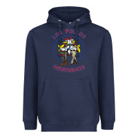 Navy Los Pollos de Hermanos Heavyweight Hoodie - linhVisuals