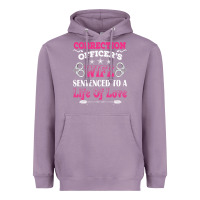 Lavender correction officers wife sentenced to a life of love Heavyweight Hoodie - linhVisuals