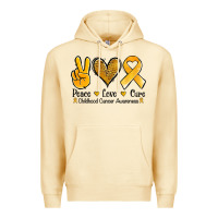 Pina Colada peace love cure childhood cancer Premium Hoodie - Jasminsmagicworld