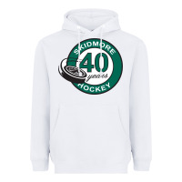 White skidmore+anniversary Heavyweight Hoodie - linhVisuals