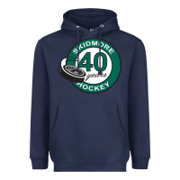 Navy skidmore+anniversary Heavyweight Hoodie - linhVisuals