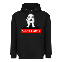 Black Maria Callas Heavyweight Hoodie - linhVisuals