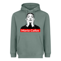 Sage Maria Callas Heavyweight Hoodie - linhVisuals