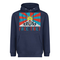 Navy free tibet Heavyweight Hoodie - linhVisuals