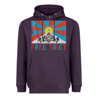 Plum free tibet Heavyweight Hoodie - linhVisuals