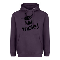 Plum triple j Heavyweight Hoodie - linhVisuals