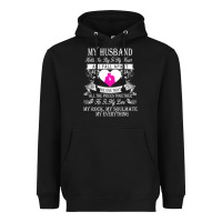 Black my husband holds the key to my heart Heavyweight Hoodie - linhVisuals