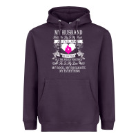 Plum my husband holds the key to my heart Heavyweight Hoodie - linhVisuals