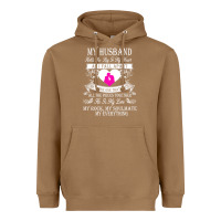 Toasted Coconut my husband holds the key to my heart Heavyweight Hoodie - linhVisuals