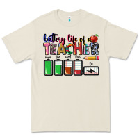 Bone Battery life of a Teacher Premium Tee - CowGirlArtShop