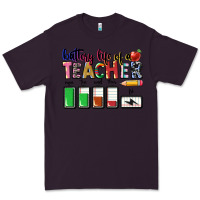 Plum Battery life of a Teacher Premium Tee - CowGirlArtShop