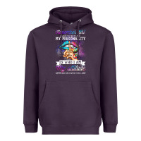 Plum november girl make no mistake my personality funny Heavyweight Hoodie - linhVisuals